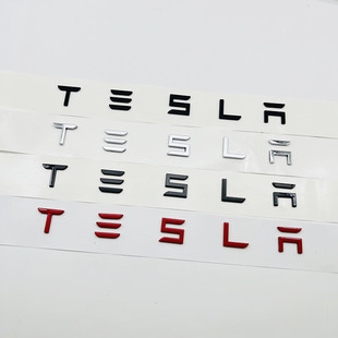 适用于TESLA特斯拉MODEL 3 S X车标贴标后尾标SPACEX标志车尾标贴-阿里巴巴