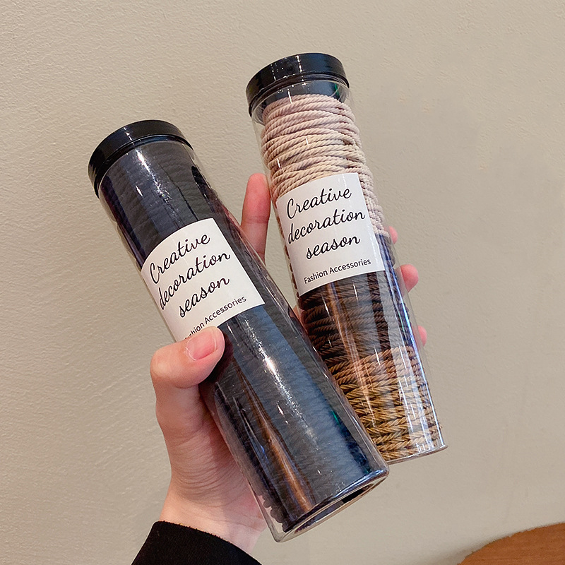 2024 nuevo Otoño e Invierno temperamento simple cuerda de pelo Banda de goma para mujeres banda de pelo de alta elasticidad