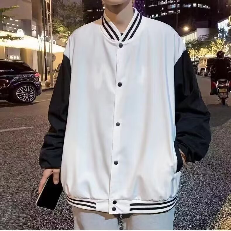 B107 화이트 심플 자켓 [이중안감]