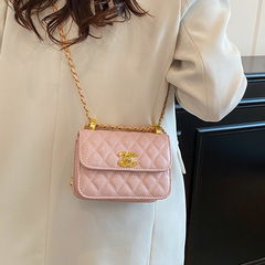 跨境儿童包小香风迷你菱格链条小方包中号女包新款时尚单肩斜挎包