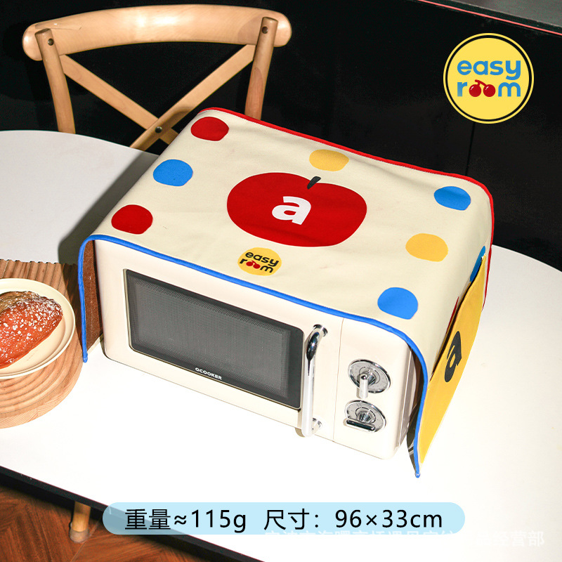 Ткань с двойным цветным краем по технологии Apple, полотенце для покрытия микроволновой печи