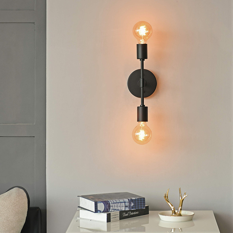 Cross-Border Lamp Popular American Double-Head Wall Lamp Led Edison Simple Iron Lamp Bathroom Toilet Wayfair Cross-Border Lamp Popular American Double-Head Wall Lamp Led Edison Simple Iron Lamp Bathroom Toilet Wayfair