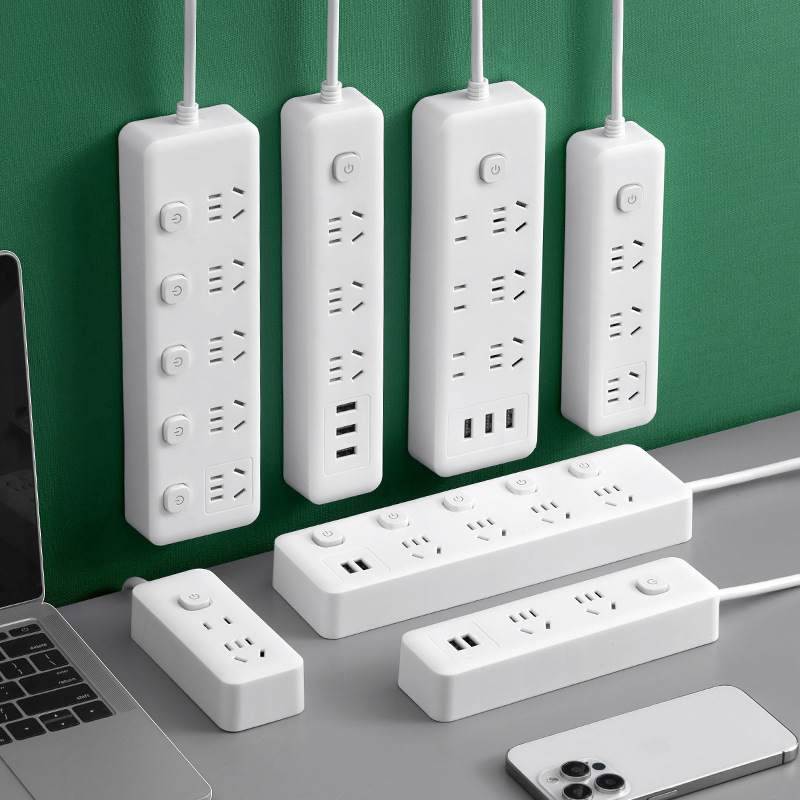 Home Smart Multi-Hole Socket Encrypted USB Port Plug-In Board Office High-Power Pure Copper Sub-Control Multi-Switch Wiring Board