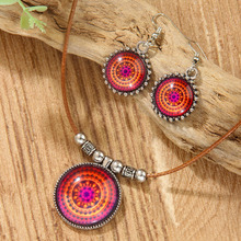 欧美跨境Temu热销款项链波西米亚民族风格项链耳环套装百搭高级感