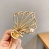 Acrylic hairgrip, big crab pin, hair accessory, shark, hairpins, simple and elegant design, South Korea, wholesale