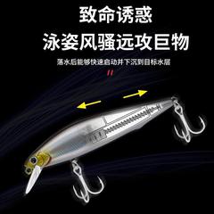 5/7g / 10g / 14g Long-Cast Silver Blade Sinking Minnow Lure with Blood Groove, Built-in Steel Bead, and Hard Bait—Wholesale