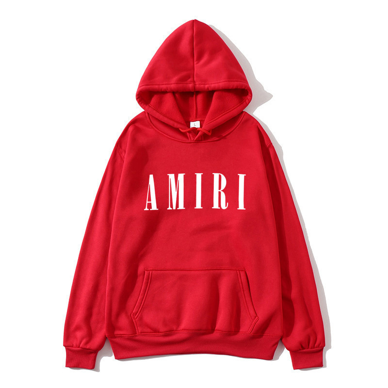 Cross-Border Aliexpress Amazon Sweatshirt Amiri Printed Hoodie Loose Trendy Brand One Piece Wholesale White