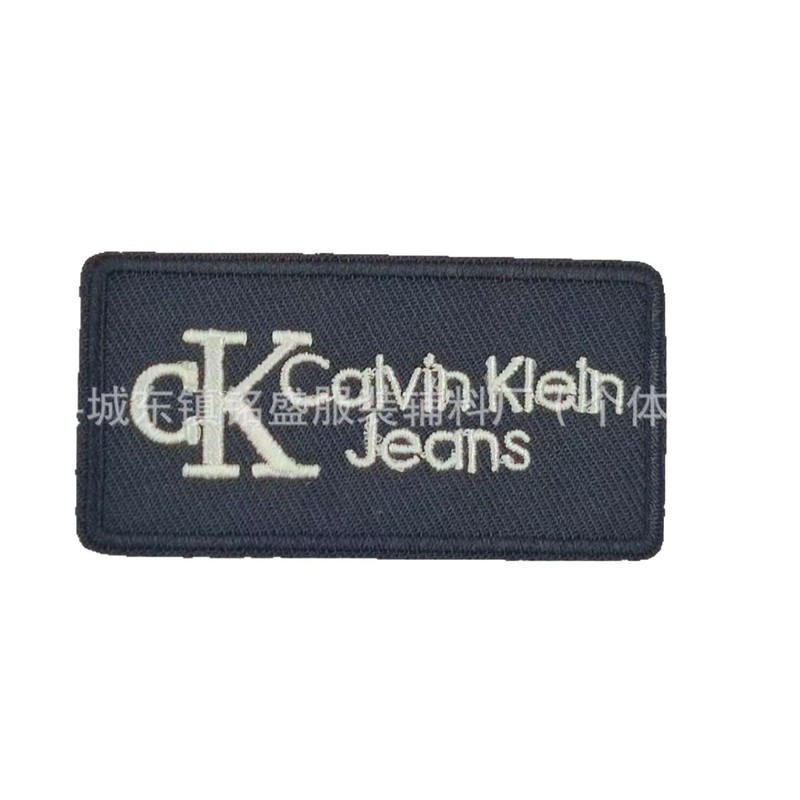 ck布绣标服装辅料标标包包帽子DIY装饰标童装百搭可水洗布标ins风|undefined