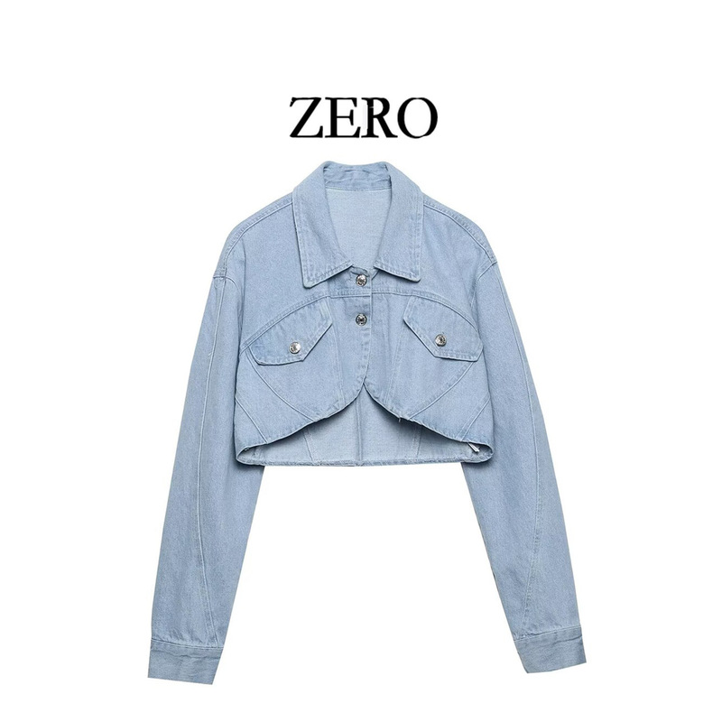 Zero Self-Made European and American Style Versatile New Women's Clothing {Special Clearance Sale} Short Denim Jacket