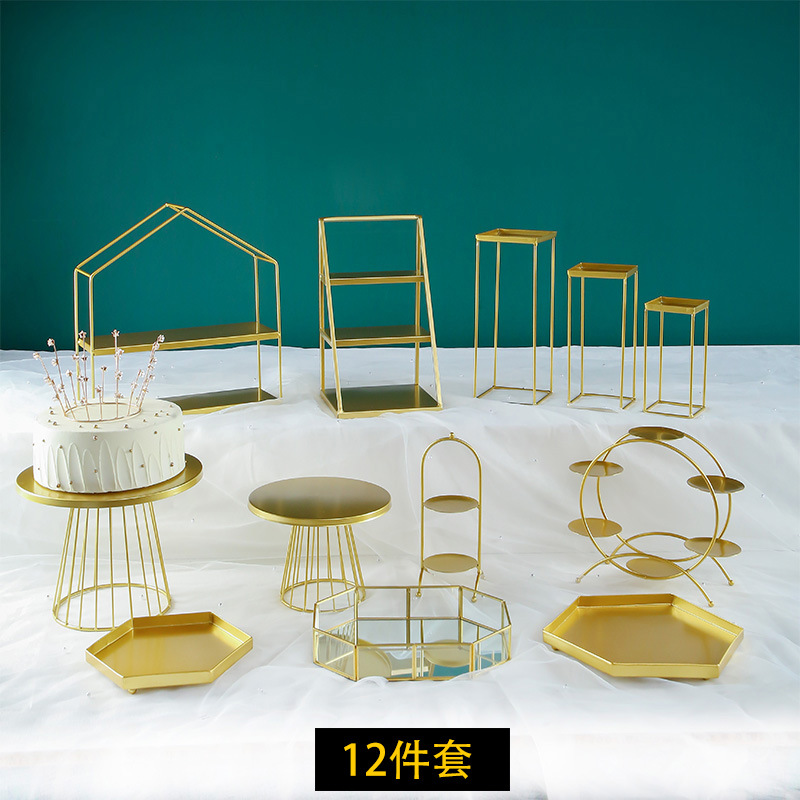 De estilo europeo de la boda decoración de mesa de postre decoración de la tarde té merienda placa bandeja de la torta soporte de exhibición de la Mesa de descanso de té