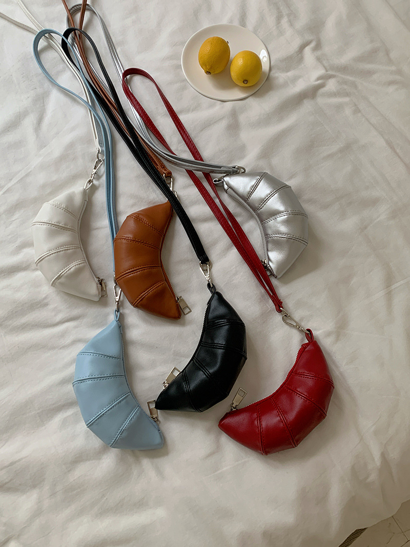 Portafoglio appeso al collo Zero con design carino a forma di corno di mucca e piccola mini borsa a tracolla concava per rossetto e auricolari_voghion.com