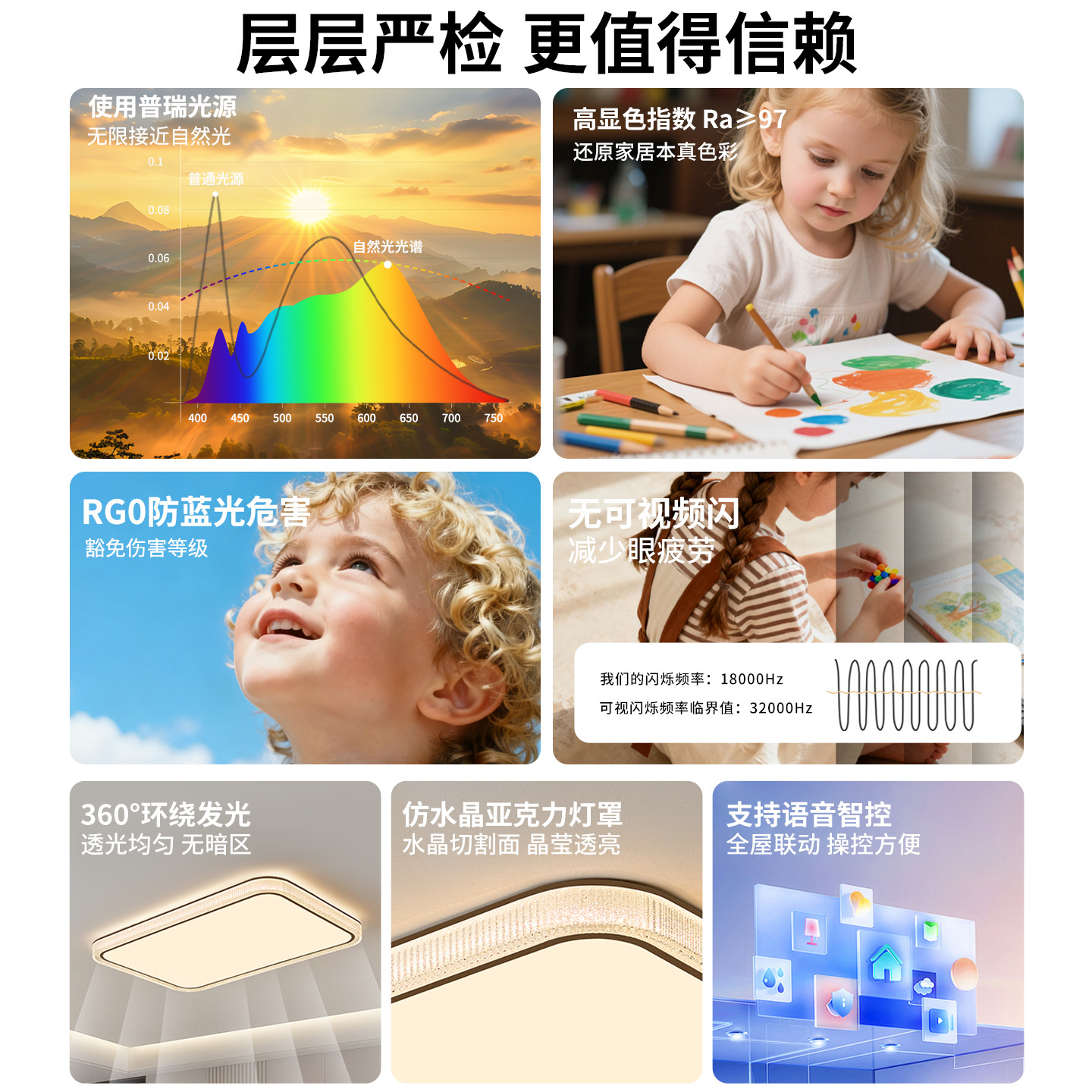 Luz de techo de la sala de estar 2026 nuevo estilo moderno y simple de alta gama atmósfera principal y dormitorio luces de alto nivel 357L luz principal del pasillo
