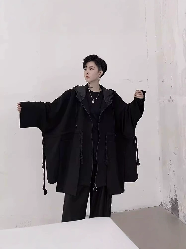Плащ-тренч, худи, куртка, oversize, корейский стиль