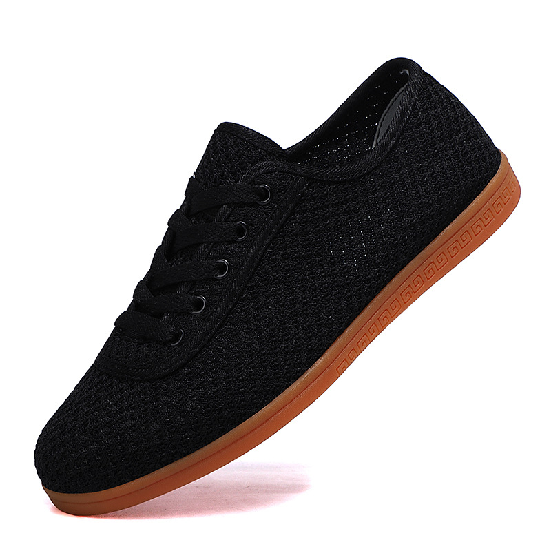 Zapatos de Quanzhou, zapatos de Tai Chi, malla de verano, suela de tendón, zapatos de práctica de Tai Chi, zapatos deportivos de artes marciales transpirables para hombres y mujeres