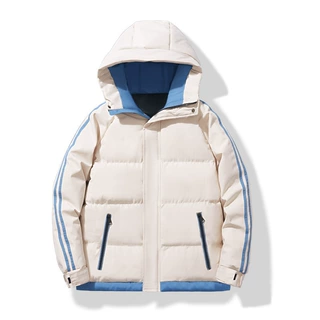连帽棉服男士秋冬季2023年新款潮牌短款棉服加厚保暖冬装棉衣外套