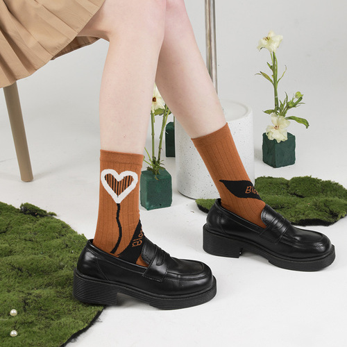 Original Women's Socks Spring New Lady Sweet Street Trend Fashion Cotton Socks Women Sweat Absorbent Deodorant Short Socks Wholesale