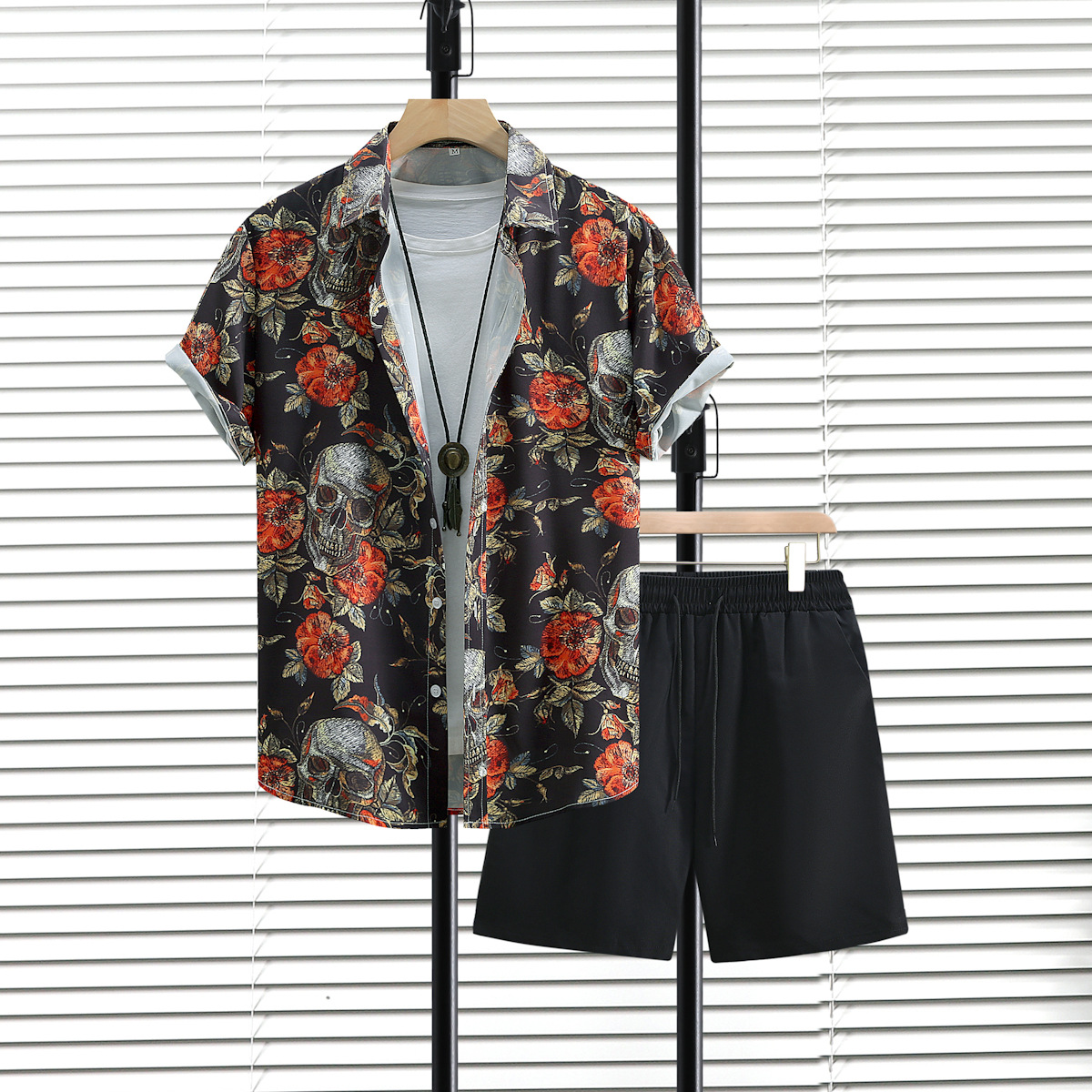 GF079 오렌지 블랙 해골 세트