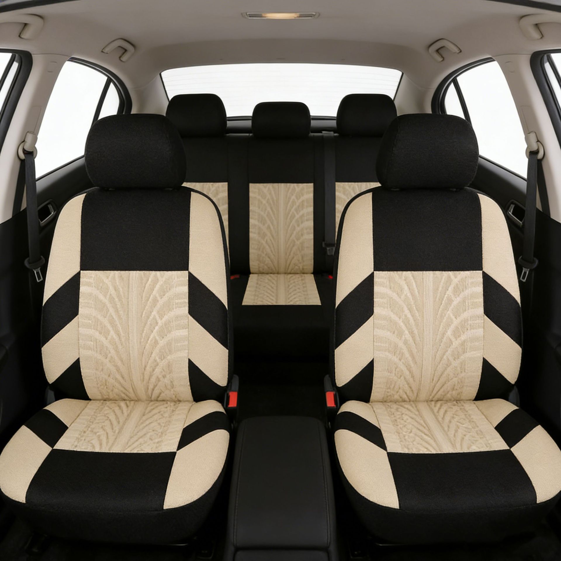 Simple para todo el automóvil, cubierta de asiento general, prensadora de tela de marca de flores, cubierta de asiento para automóviles de uso general durante todo el año