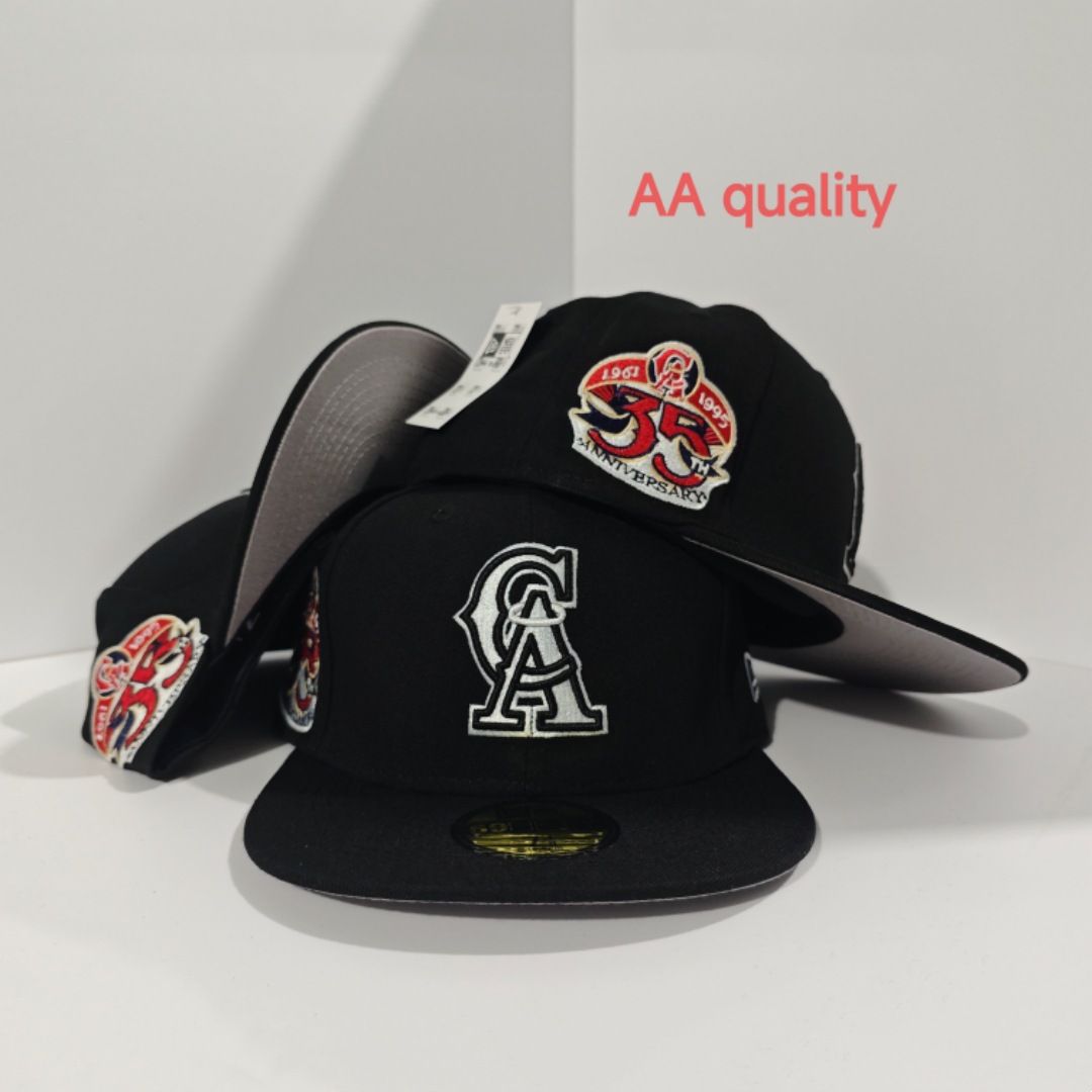 2025 nueva venta caliente exportación transfronteriza MLB gorra de béisbol AA patrón ala plana tamaño de moda sombrero de ala plana
