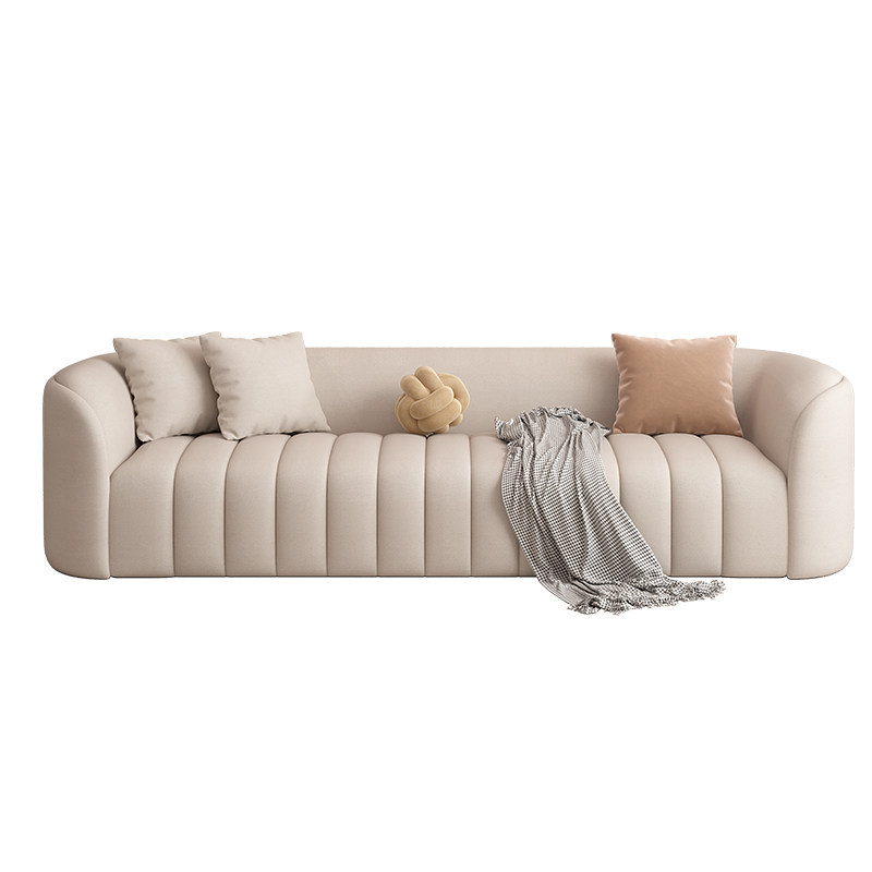 Sofá de sala de estar de lujo ligero tipo casa pequeña estilo de red de viento crema sala de recepción médica sala de belleza sala de descanso sofá mesa de té combinación image 6