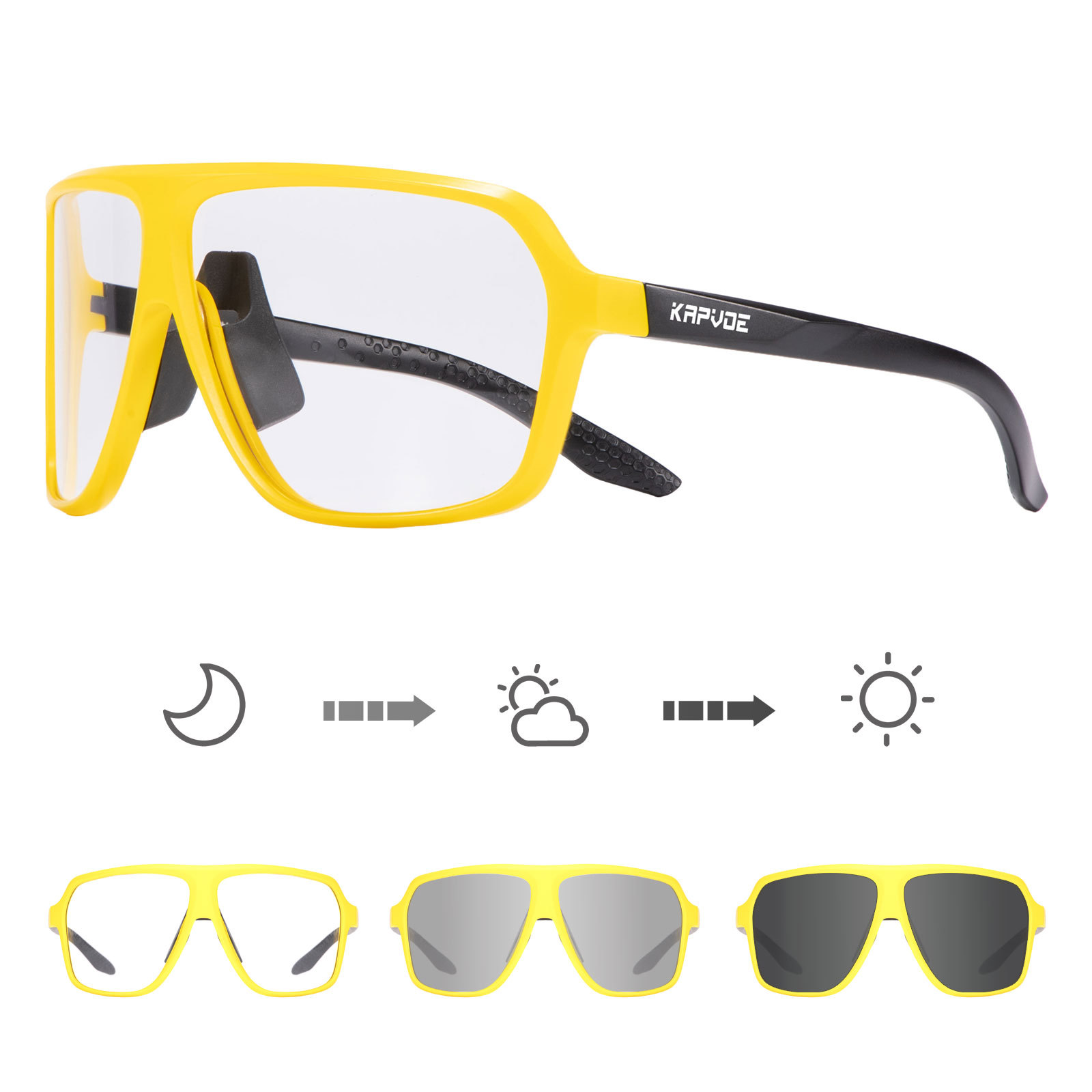 Gafas de Ciclismo Fotocromáticas de TR90, a Prueba de Viento, para Ciclismo al Aire Libre