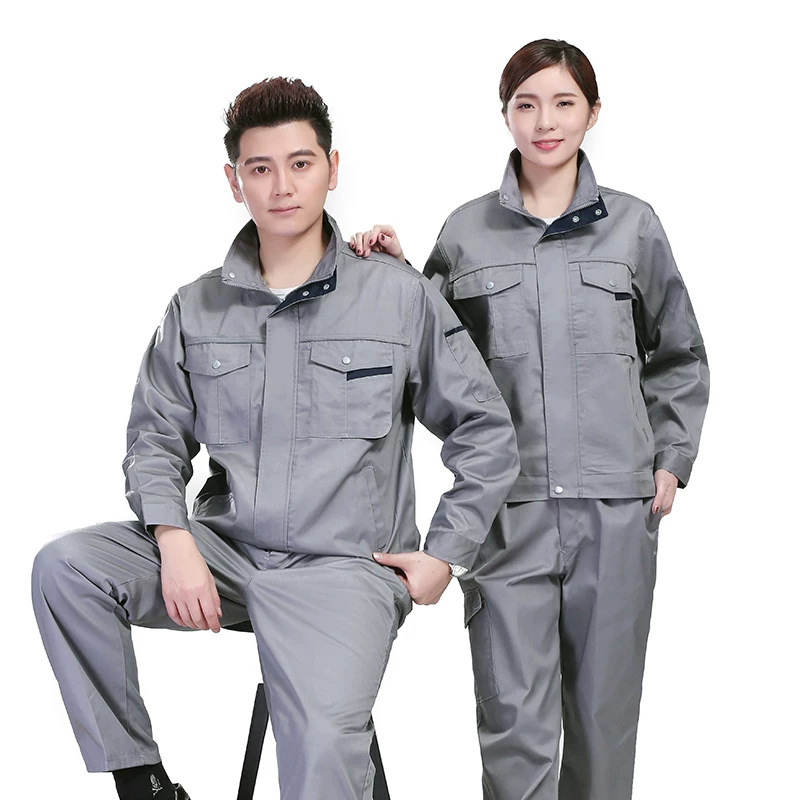 清风劳保工作服男装耐磨耐脏长袖厂服立领大码物业汽修劳保服定制|undefined