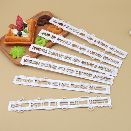 One piece drop shipping quality home diy mold new baking tools 6pcs number letter combination cake mold