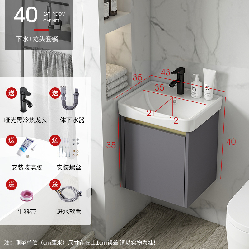 Gris 40 Cuenca del Gabinete + grifo