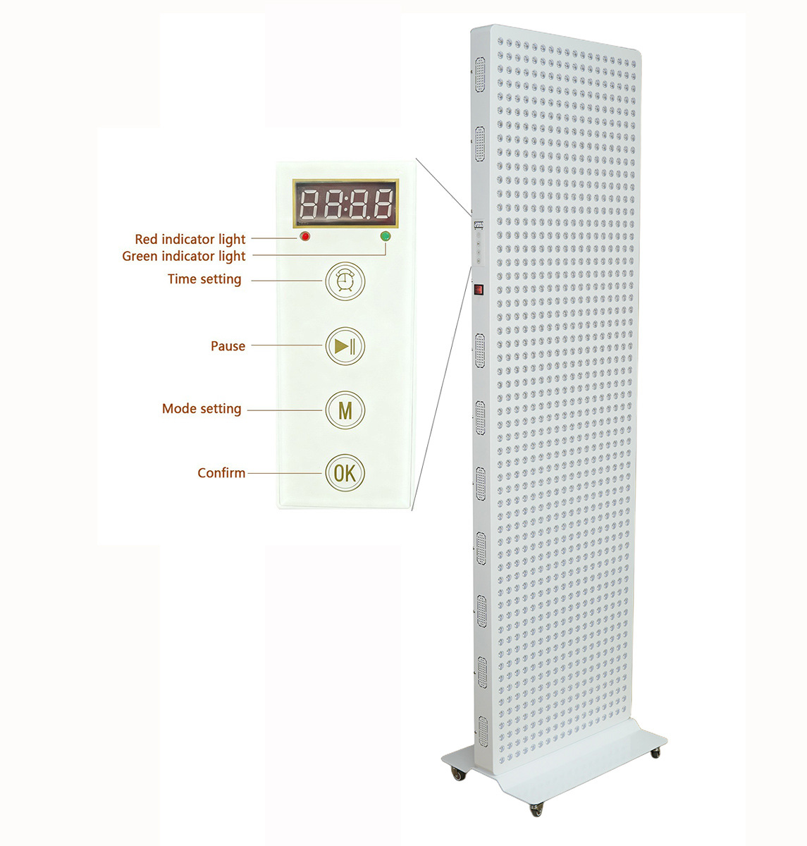 Panel de terapia de luz roja LED transfronterizo de alta potencia 600W-6000W, fuente de terapia de luz roja, fábrica OEM en stock