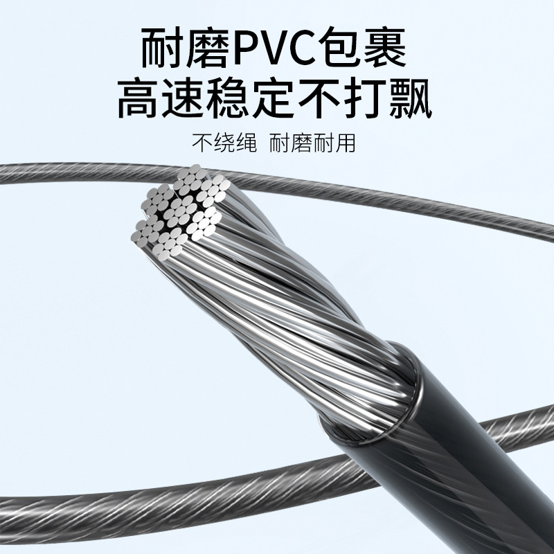 李寧ボクシング縄跳び専門pvc鋼線フィットネスダイエット運動燃脂競速成人男性荷重訓練|undefined