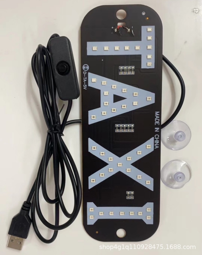 Cross-Border Taxi Indicator Light Taxi Sign Lyft Brand Logo Led Light Taxi Vehicle Led Identification Light