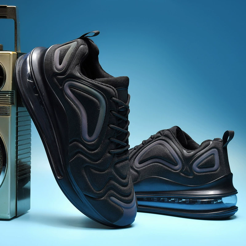 2023 Внешняя торговля плюс размер мужская обувь на полной ладони на воздушной подушке дышащие тканые кроссовки для отдыха трендовые персонализированные уличные кроссовки