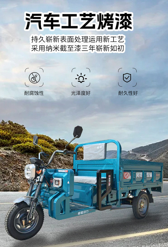 Fengxiang 国家標準電動三輪車重量王家庭用貨物運搬建設現場露店エンジニアリングダンプ電気自動車|undefined
