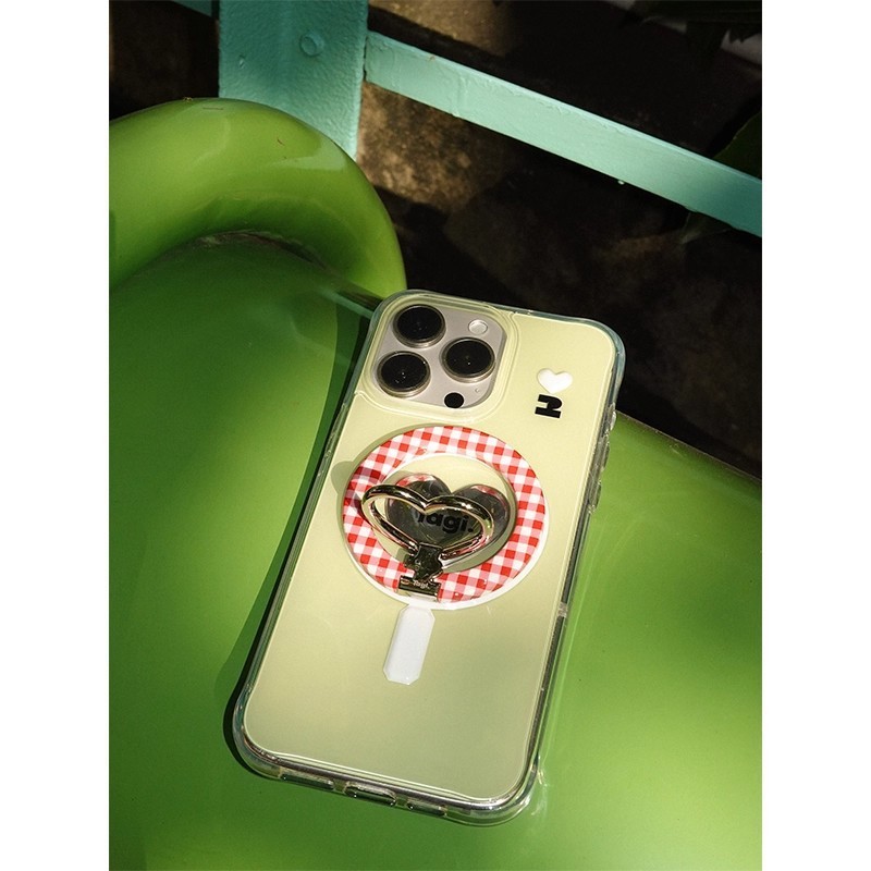 Tagi.怦怦开心保护壳磁吸折叠桌面支架适用iphone15PM手机壳苹果1|undefined