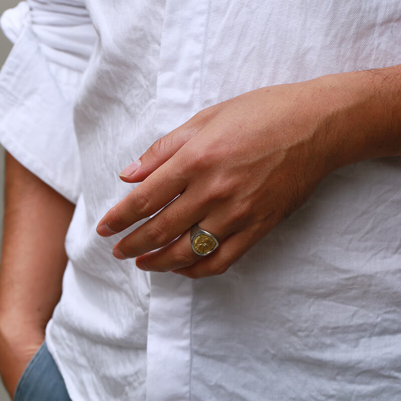 Minimalist Men's Titanium Steel Ring For Daily And Casual Wear_voghion.com