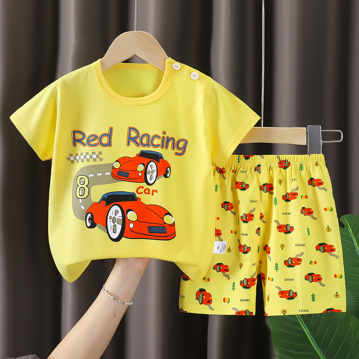 子供用半袖セット夏純綿男の子服薄いモデルの女の子tシャツ夏服赤ちゃん子供服