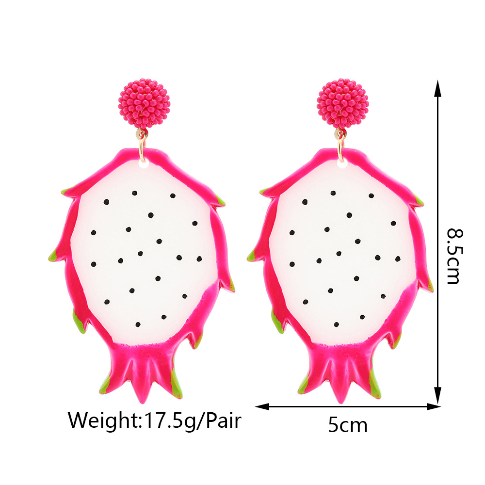 Casual Sweet Fruit Arylic Women's Drop Earrings display picture 3