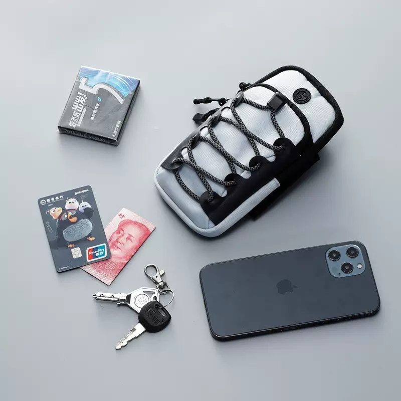 厂家直销新款反光手机臂包运动臂套手腕包户外健身安全反射手机包