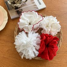 蔗梨童装女童发圈2025春季新款儿童可爱洋气花朵宝宝头花发绳发饰