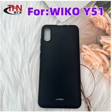 适用于WIKO Y51手机壳wiko y51保护套全磨砂皮套TPU素材黑色软壳