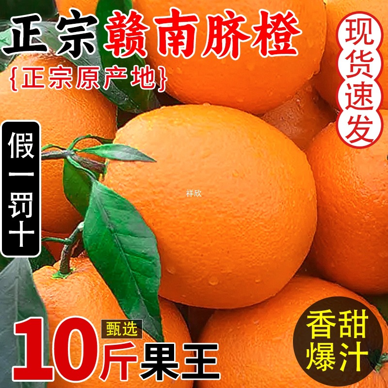 Jiangxi Gannan Navel Orange 10 Jin Oranges Seasonal Fruit Fresh Ganzhou Jelly Peelable Candy Sweet Orange Full Box