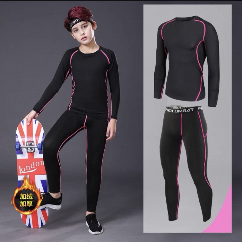 [fleece] plum red long sleeves + trousers