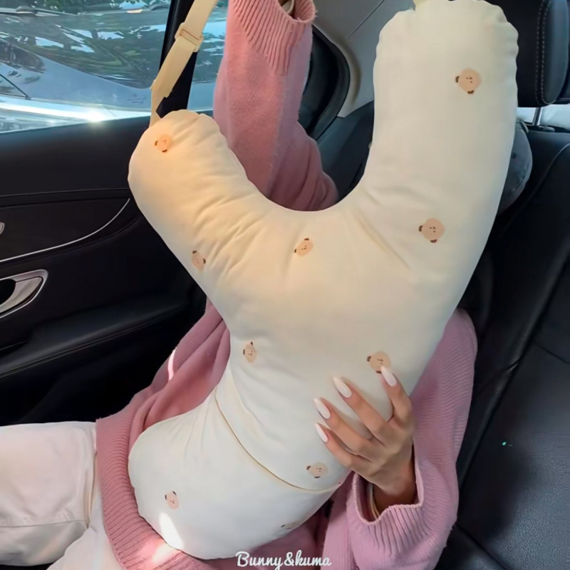 車用枕、長距離自動運転首保護、かわいい漫画の女の子、後部座席の車の睡眠、子供用保護卸売|undefined