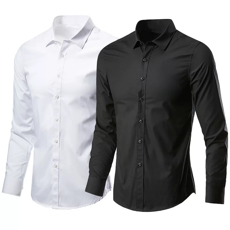 Рубашка, белый классический пиджак для досуга, slim fit, корейский стиль