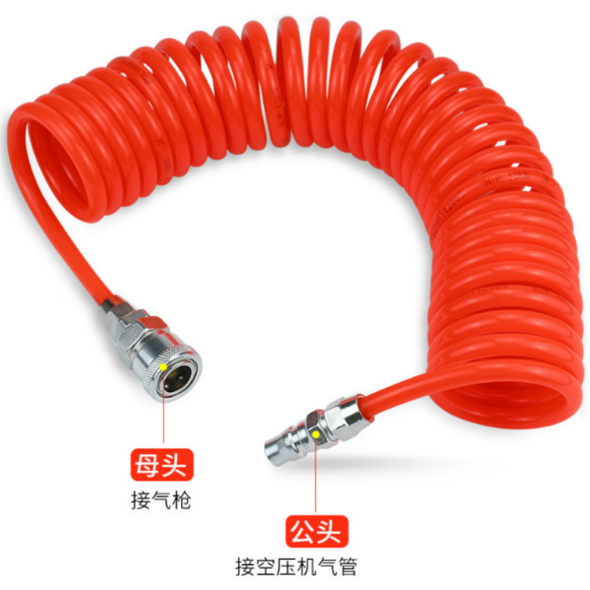 PU弹簧管 气动软管 空气管  pu气管厂家 PU管8*5 量大从优