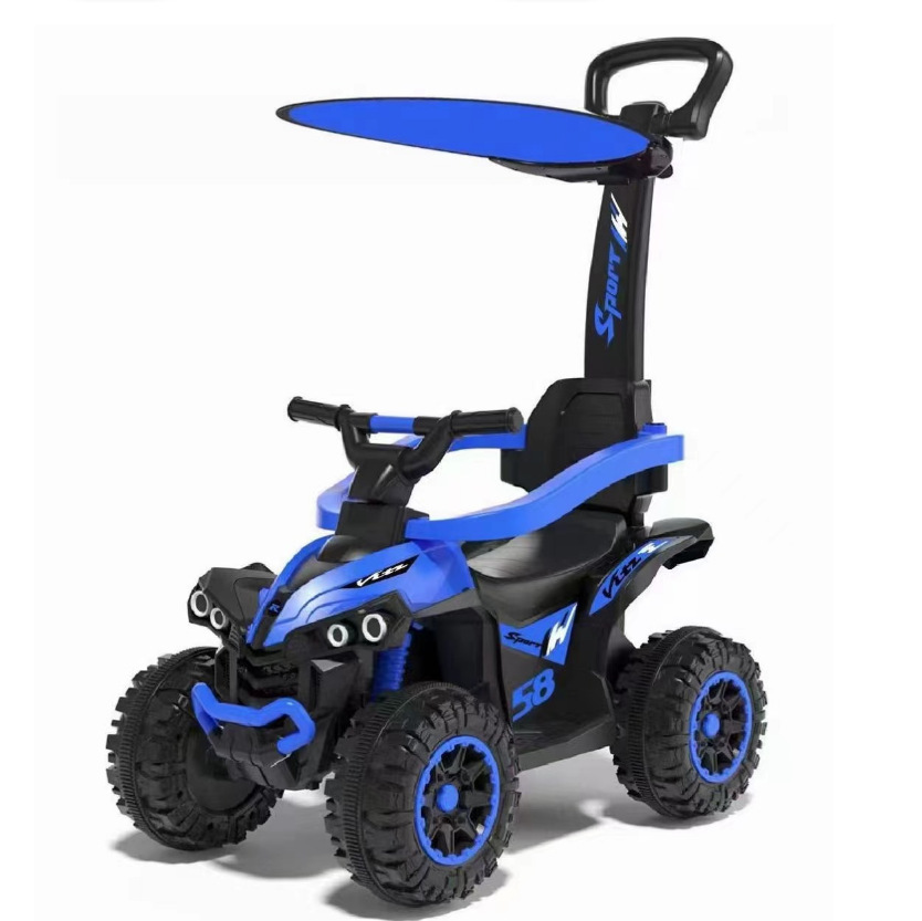 Coche eléctrico para niños, polea de cuatro ruedas, vehículo todoterreno, ATV 1-6, coche giratorio para bebés, coche de juguete