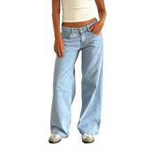 D 28641 American vintage low waist jeans ��ʽ���ŵ���ֱͲţ