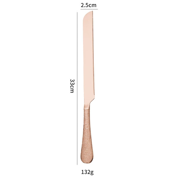 430 bread knife pattern rose gold (large size)