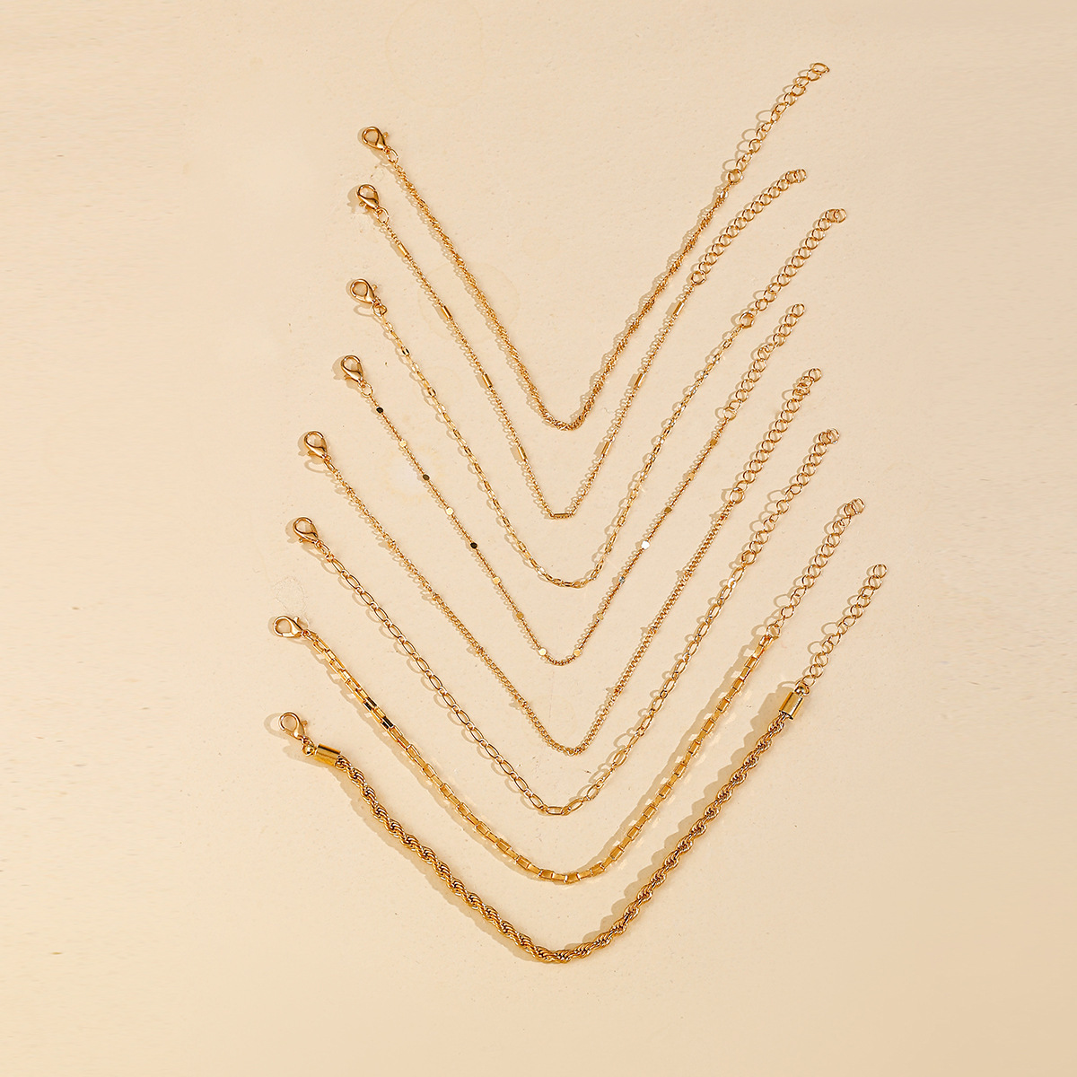 Bracciale a strati minimalista per donna stile impilabile_voghion.com