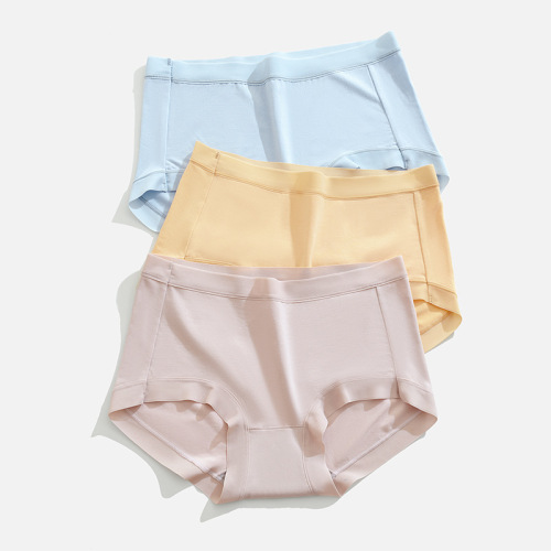 60 Count Lenzing Modal Women's Underwear Pure Cotton Crotch Antibacterial Breathable Girls Briefs Ice Silk Feel Seamless Panties